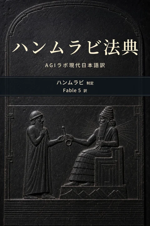 『ハンムラビ法典』の表紙